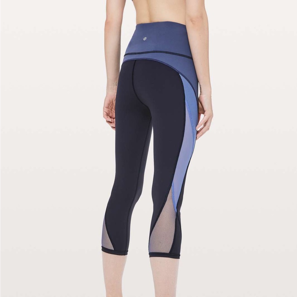 lululemon color me ombré crop Blue Leggings 21”